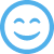 Happy Face Icon (Blue)
