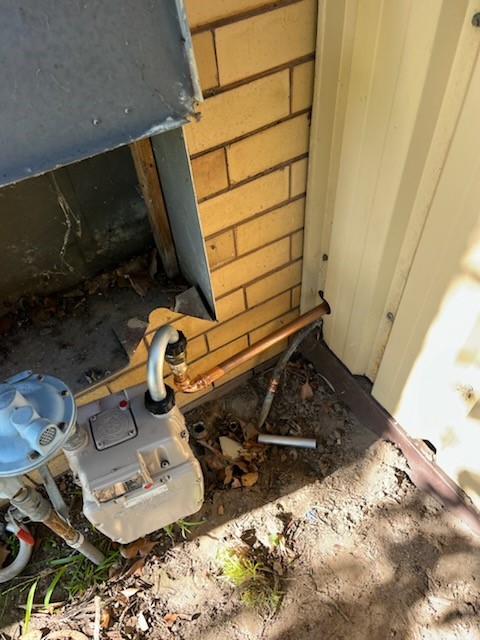 Completed gas line upgrade in Forest Hill